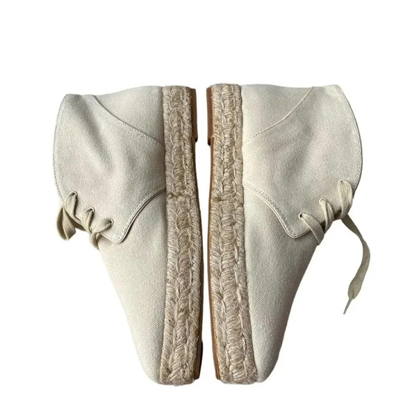 Tory Burch Rios Lace up espadrille  canvas size 7.5 new - Picture 3 of 7